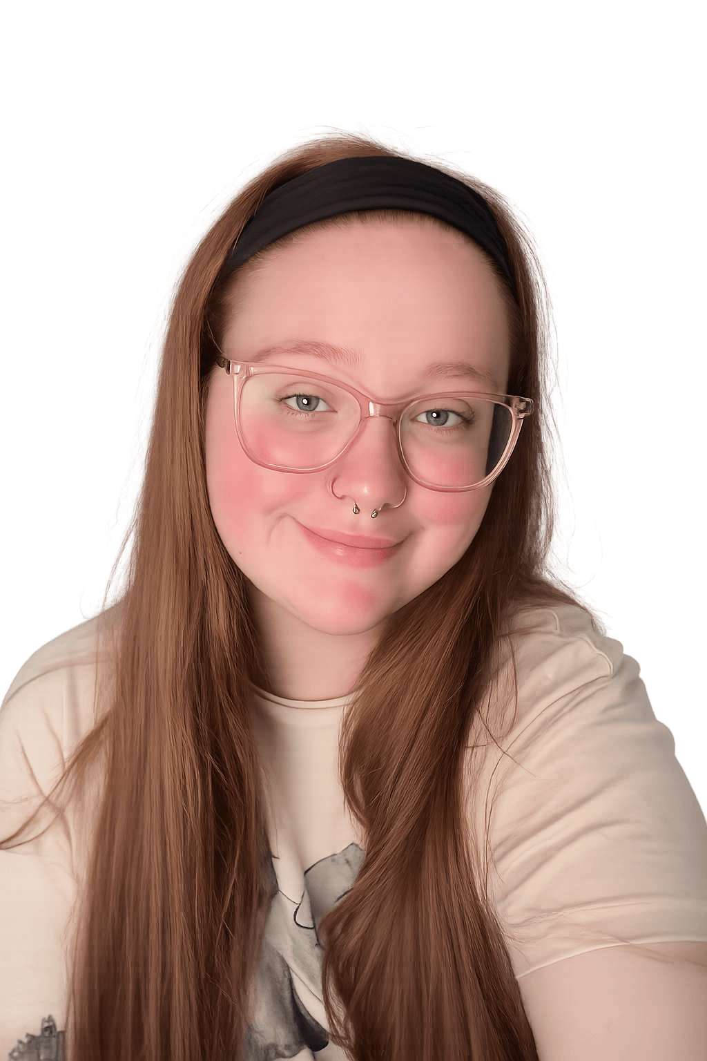 Taylor smiling with two children